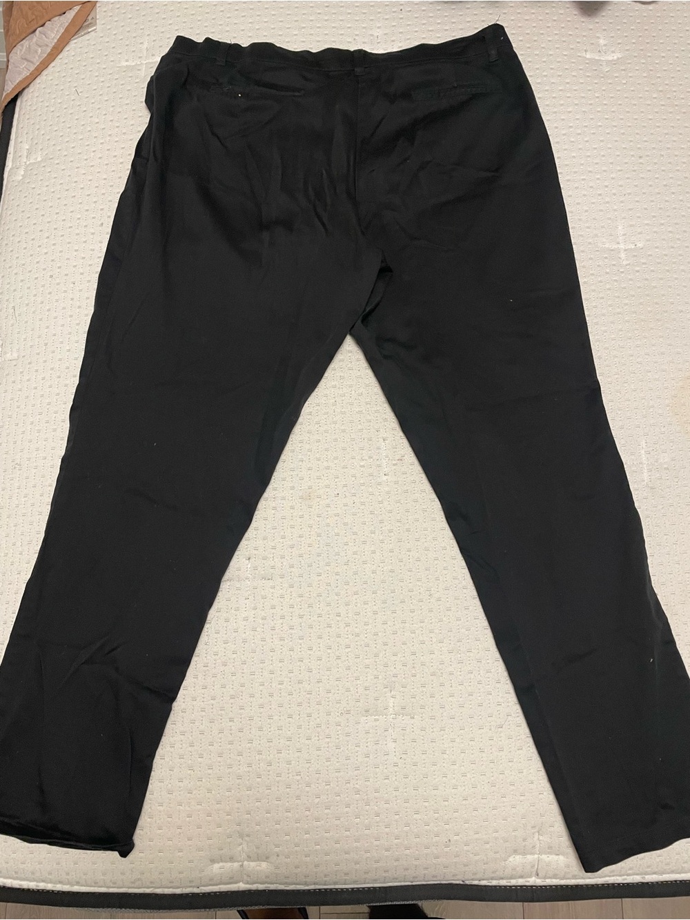 Men's Black Straight-Leg Dress Pants